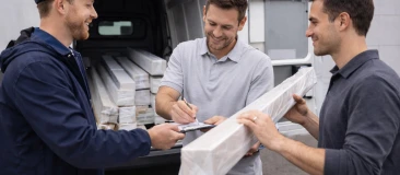 6. Dostawa własnym transportem – bezpiecznie także przy długich elementach.