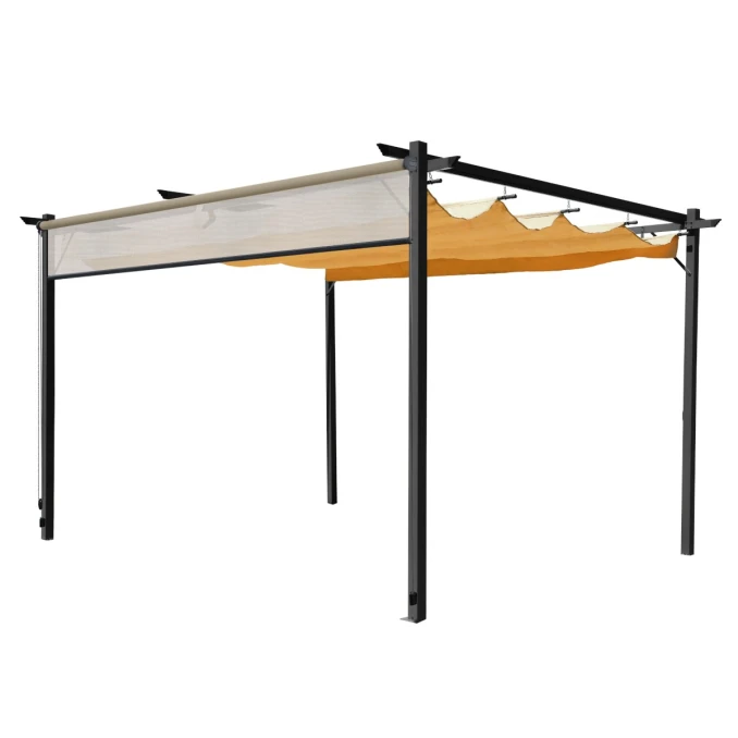 Pergola basic z roletą tarasową